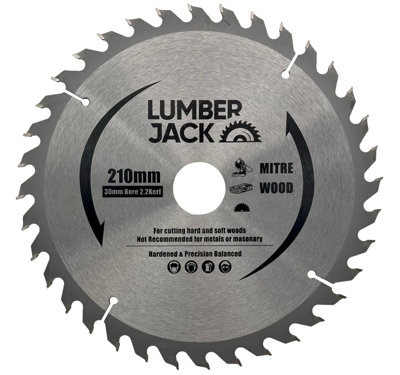 Lumberjack 210mm 36 Tooth Table & Mitre Circular Saw Blade 30mm bore