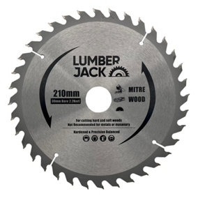 Lumberjack 210mm 36 Tooth Table & Mitre Circular Saw Blade 30mm bore