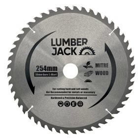 Lumberjack 254mm 60 Tooth Table & Mitre Circular Saw Blade 30mm bore