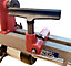 Lumberjack 305mm 5 Speed Cast Iron Mini Woodworking Wood Lathe Red