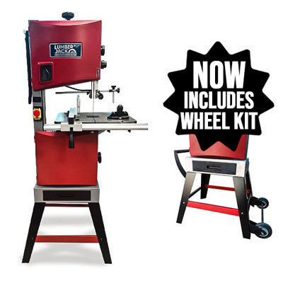 Lumberjack BS305 Floorstanding Woodworking 12" Bandsaw High-Precision Cutting with Induction Motor & LED Work Light