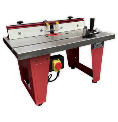 Lumberjack Cast Iron Router Table With A One Piece Aluminium Fence & Compact Leg Stand