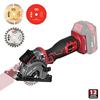 Lumberjack Cordless 20V Mini Circular Plunge Saw with Extra Blades Includes