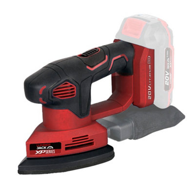 Lumberjack Cordless 20V Mouse Detail Sander with Dust Bag Red (BARE UNIT)