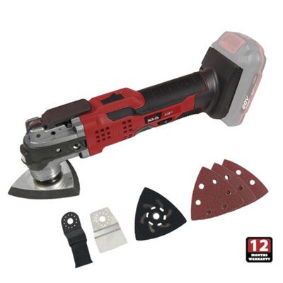 Lumberjack Cordless 20V Multi Tool with Variable Speed LED Work Light & Accessories (BARE UNIT)