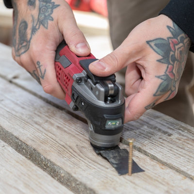Lumberjack Cordless 20V Multi Tool with Variable Speed LED Work Light & Accessories (BARE UNIT)