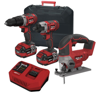 Lumberjack Cordless 20V Twin Kit Combi Drill Impact Driver Drill