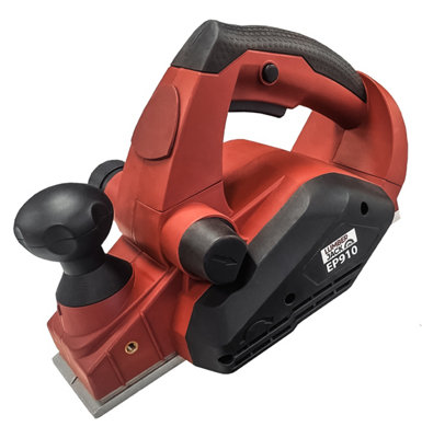 Lumberjack Electric Handheld Power Planer 910W 82mm Twin Blade Red