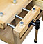 Lumberjack Heavy Duty Solid Wooden Woodworking Work Bench with 1 x Drawer & 2 Vice