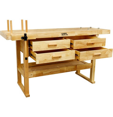 Workbench with deals vice