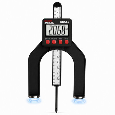 Lumberjack LCD Digital Height Depth Gauge Electronic Caliper Magnetic ...