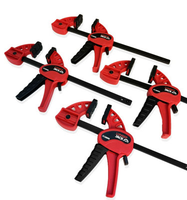 Lumberjack Mini F Fast Clamps One Handed Quick Grip Clamp Set