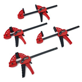Lumberjack Mini F Fast Clamps One Handed Quick Grip Clamp Set