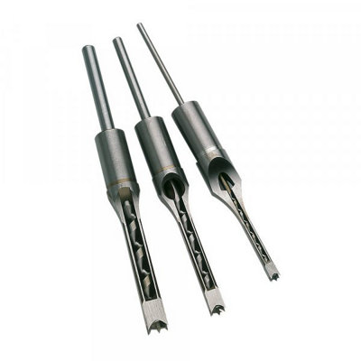 Lumberjack Mortice Chisels and bit set 1/4" 3/8" and 1/2" Set