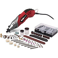 Lumberjack Oscillating Hobby Rotary Multi Tool with 120pc Accessory Set Red