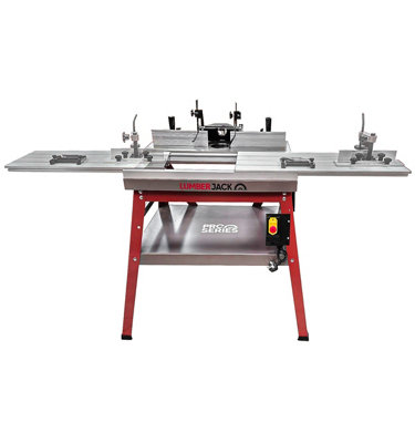 Lumberjack PRO SERIES Router Table with Tilt Function and Leg Stand