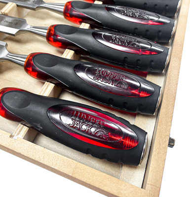 Lumberjack Professional 8 Piece Wood Chisel Set with Split-Proof Handles