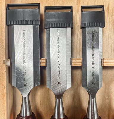 Lumberjack Professional 8 Piece Wood Chisel Set with Split-Proof Handles