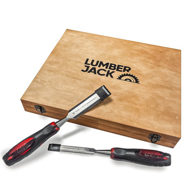 Lumberjack Professional 8 Piece Wood Chisel Set with Split-Proof Handles