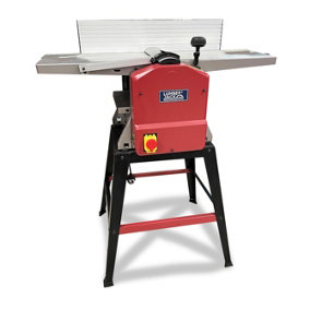 Lumberjack Professional Planer Thicknesser 1500W 10 x 5 Inch with Legstand Red