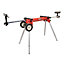 Lumberjack Universal Mitre Saw Stand with Folding Adjustable Legs Extensions & Wheels
