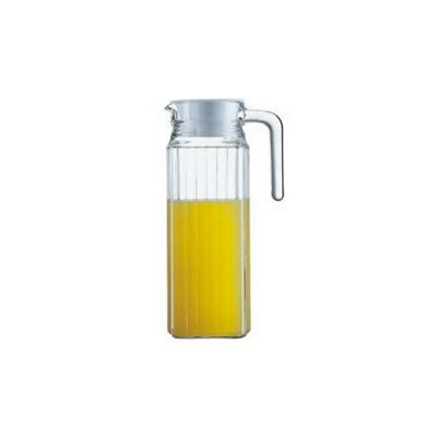 Luminarc Quadro Tall Gl Fridge Jug With Lid Transparent (24.5cm)