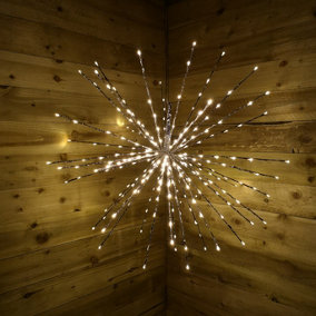 Lumineo 1m LED Polestar Lights - 280 Warm White Lights With Flashing Lights