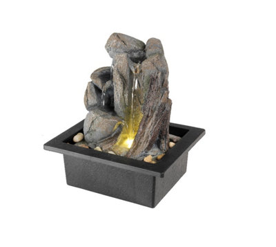 Lumineo 787784 Indoor Slope Polyresin Fountain DIY at B&Q
