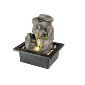 Lumineo 787784 Indoor Step Polyresin Fountain