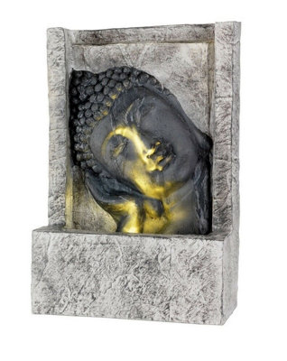 Lumineo Buddha Face Leaning 787641 Outdoor Fountain