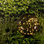 Lumineo Grey Solar Stake Globe Light 30cm