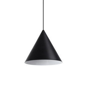 Luminosa A-Line Indoor Dome Ceiling Pendant Lamp 1 Light Black, E27