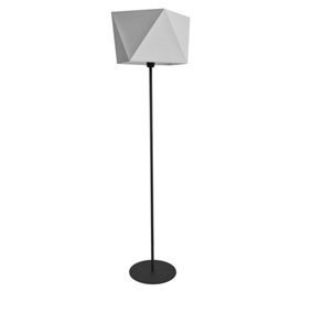 Luminosa Adamant Floor Lamp Grey, Black 40cm
