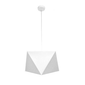 Luminosa Adamant Pendant Ceiling Light White 40cm