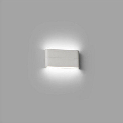 Luminosa Aday LED Outdoor Large Up Down Wall Light White IP54