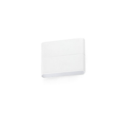 Luminosa Aday LED Outdoor Small Up Down Wall Light White IP54