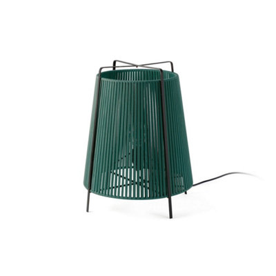 Luminosa Akane Green Tripod Floor Lamp IP44