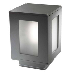 Luminosa Alfil Outdoor Pedestal Urban Grey 1x E27 IP44