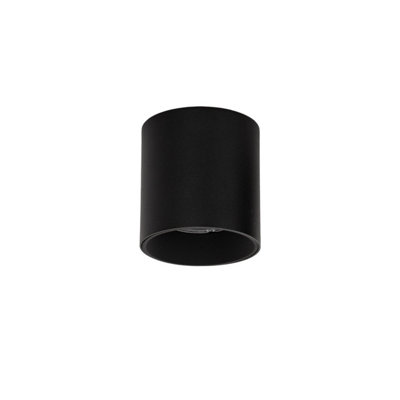 Luminosa Altisma 7.5cm Surface Mounted Downlight Matt Black 4000K ...