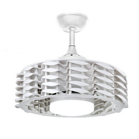 Luminosa Alum DC LED Ceiling Fan 24W CCT White