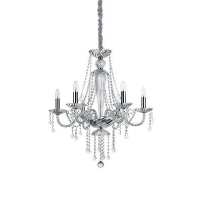 Luminosa Amadeus 6 Light Pendant Light Trasparent, E14