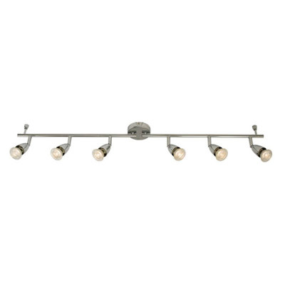 Luminosa Amalfi Adjustable 6 Light Spotlight Chrome, GU10