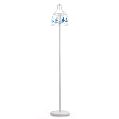 Luminosa Ancorina Floor Lamp, White, Blue