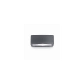 Luminosa Andromeda 1 Light Outdoor Small Up Down Wall Light Polished Chrome, Anthracite IP55, E27