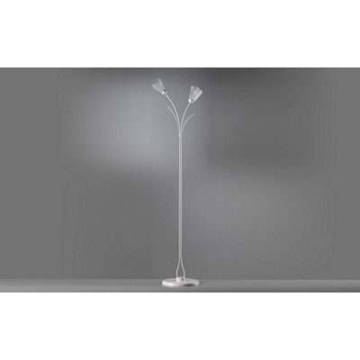 Luminosa Antea 2 Light Multi Arm Floor Lamp, White