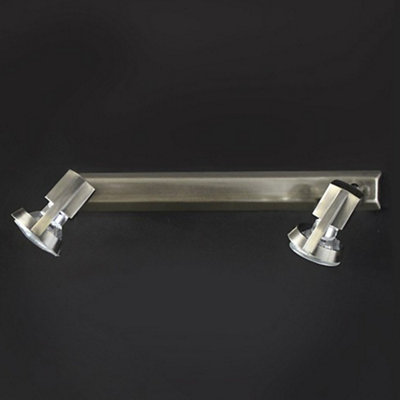 Luminosa Arco 2-Light Ceiling Bar Light Satin Nickel