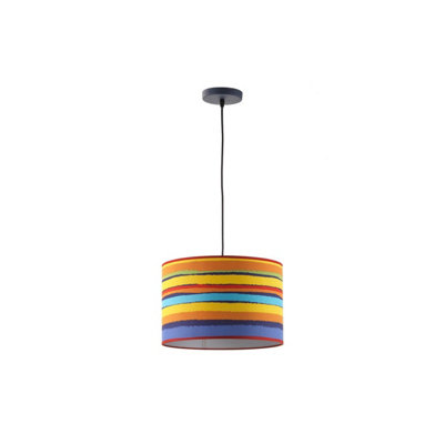 Luminosa Arcobaleno Cylindrical Pendant Ceiling Light, Rainbow