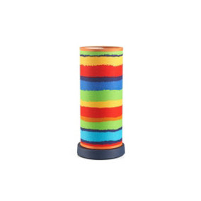 Luminosa Arcobaleno Cylindrical Table Lamp, Rainbow