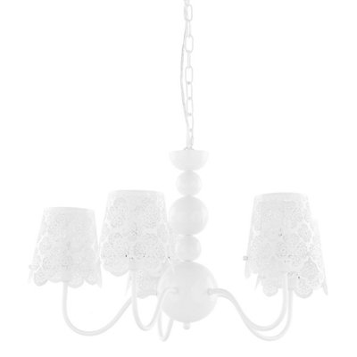 Luminosa Arianna Modern 5 Light Multi Arm Pendant Ceiling Light, E14