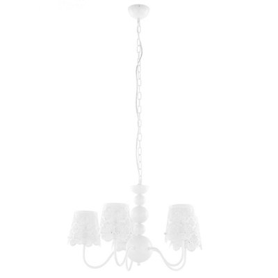 Luminosa Arianna Modern 5 Light Multi Arm Pendant Ceiling Light, E14